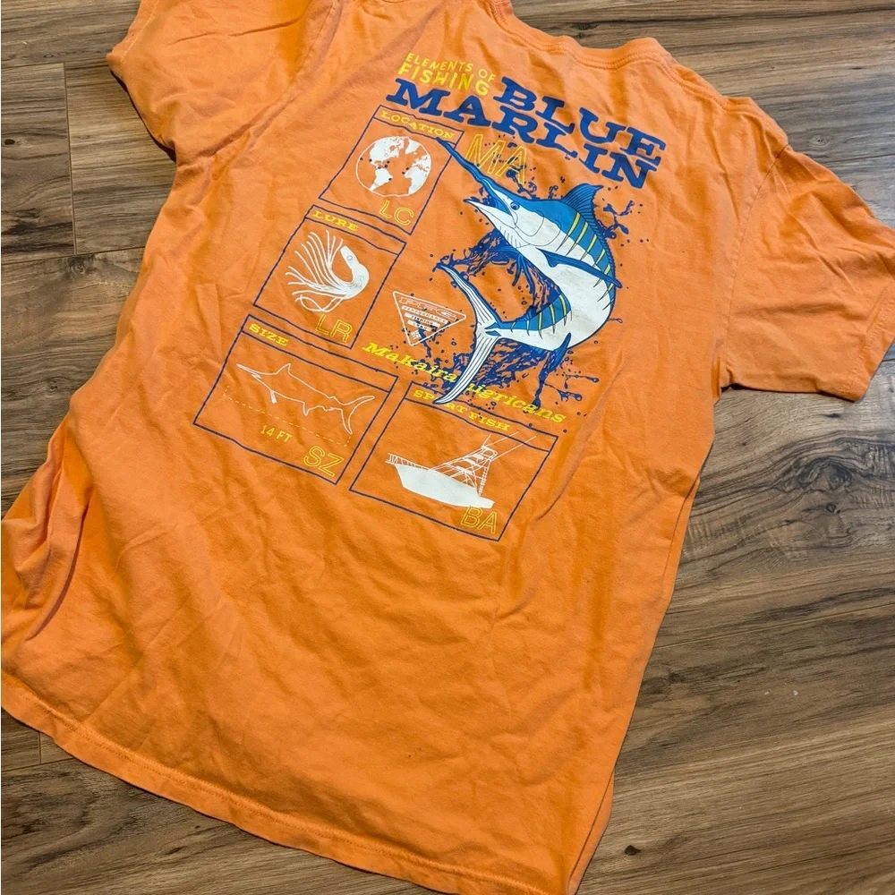 Columbia Men's Vibrant Orange Tee - Picture 3 of 3